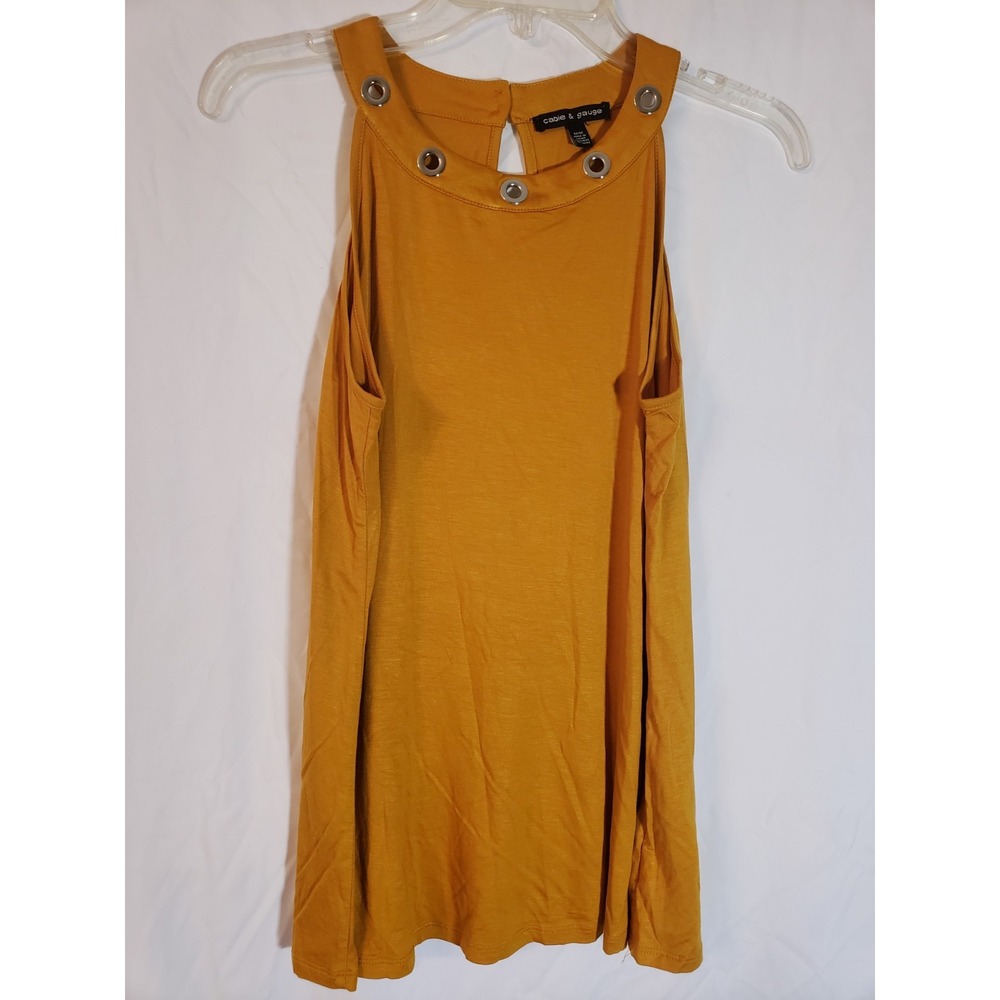 Women's Cable And Gauge Rust Sleeveless Top Size M